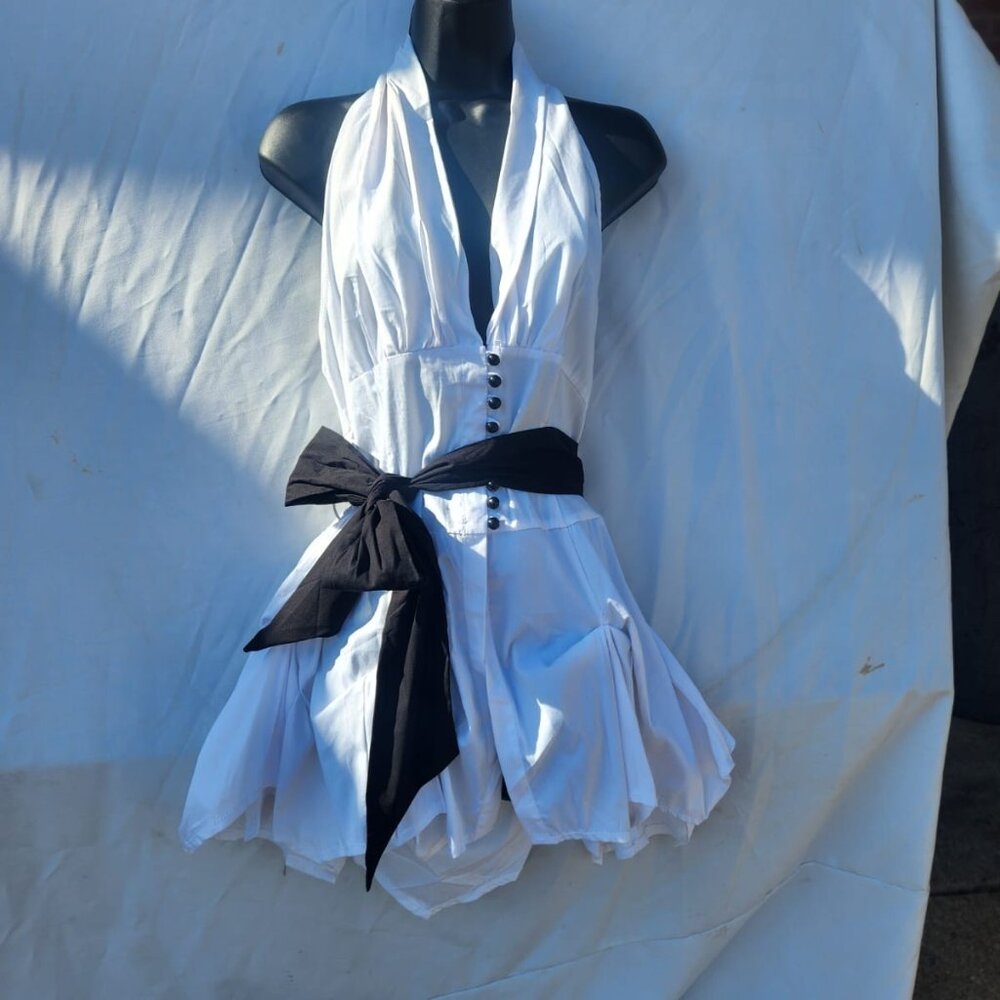 White Holter Sleeveless top